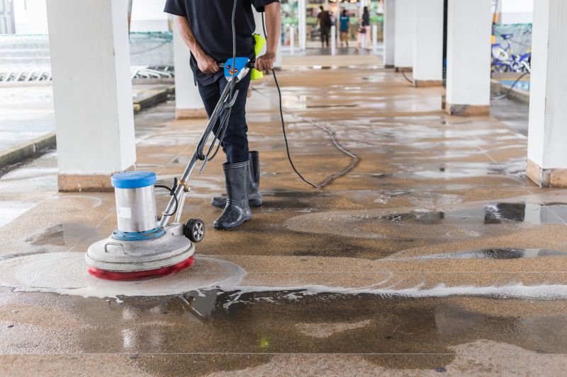 Concrete Floor Cleaning Process