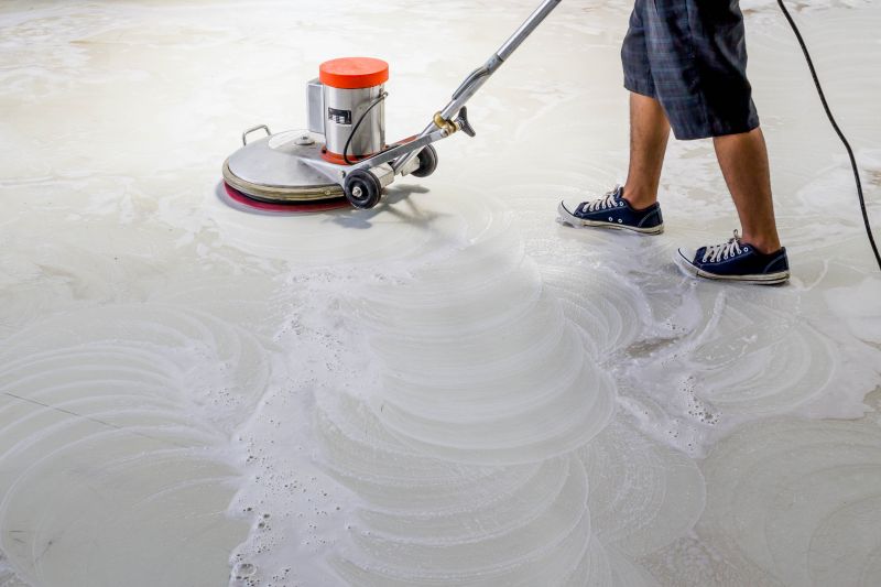 Local Concrete Floor Cleaning pros at work